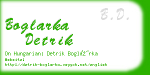 boglarka detrik business card